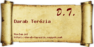 Darab Terézia névjegykártya